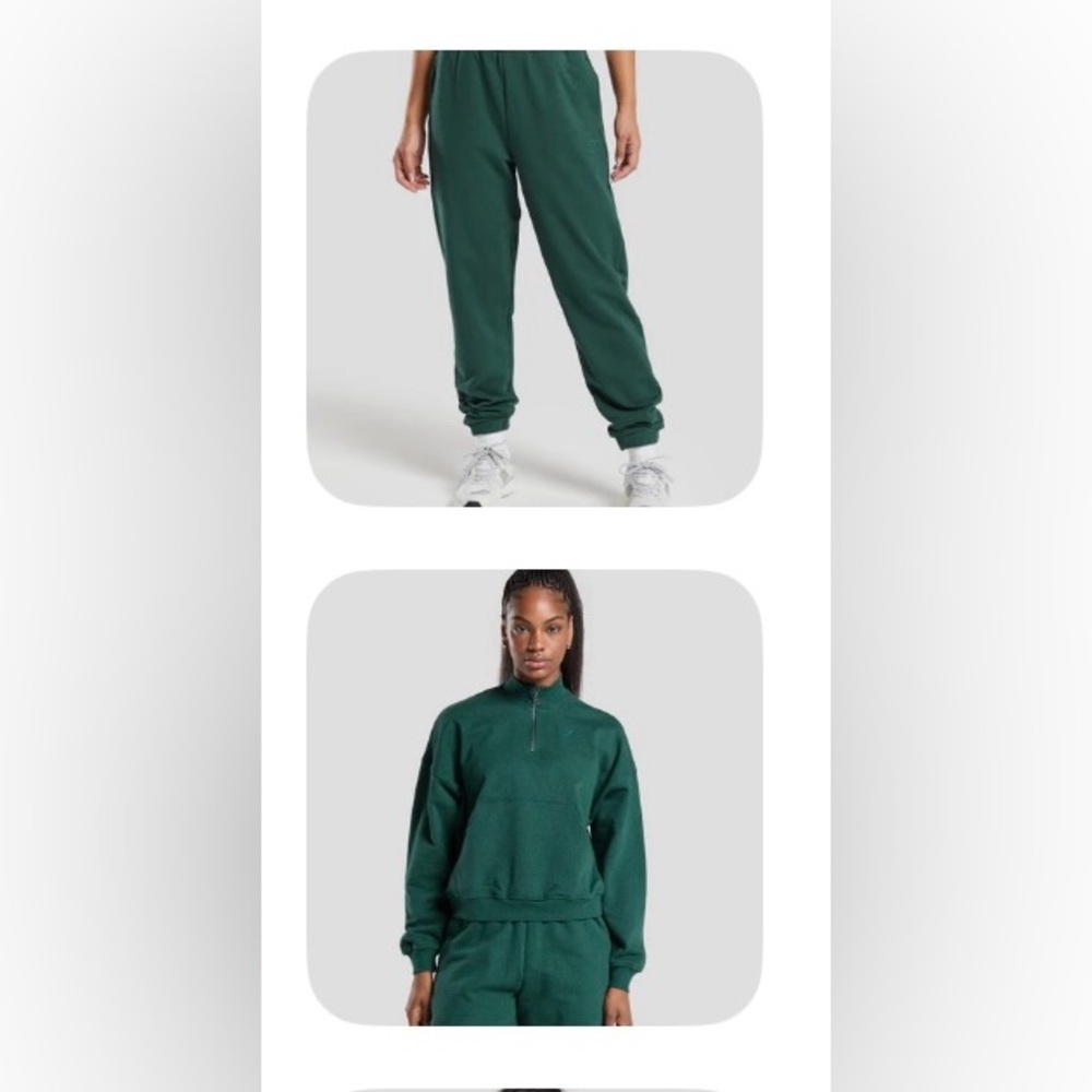 Gymshark Dark Green Track Suit